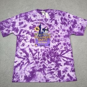 VTG Disney Mickey Halloween Party 2003 Shirt Mens 2XL Purple Tie Dye Tee NWT NOS